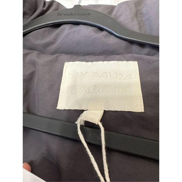 NWT MY MUM MADE IT Bubble Open Puffer Jacket Cropped Size S-M - Picture 8 of 10